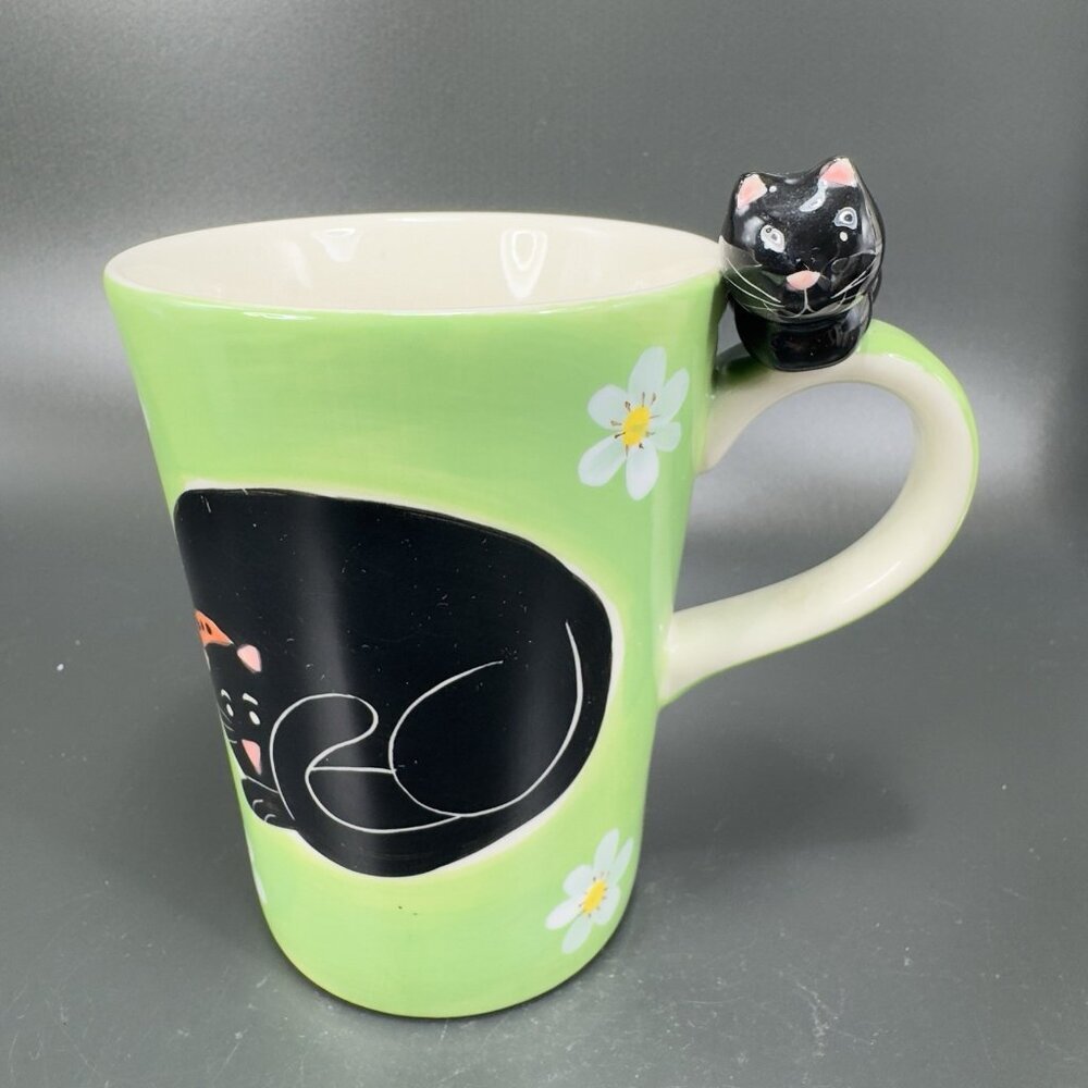 Herman Dodge & Son Homestead Collection Ceramic Kitty Cat Coffee Mug Cup Coaster - Picture 8 of 14